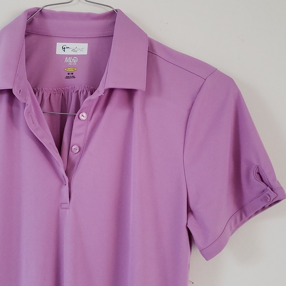 GU Play Dry Women’s Collared Lavender Golf Tennis Shirt Size M